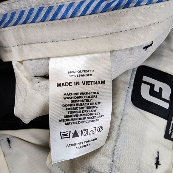 NEW FootJoy Pants Performance Knit Golf Pants Men Size 30x34 - Black 24101 - Picture 5 of 8